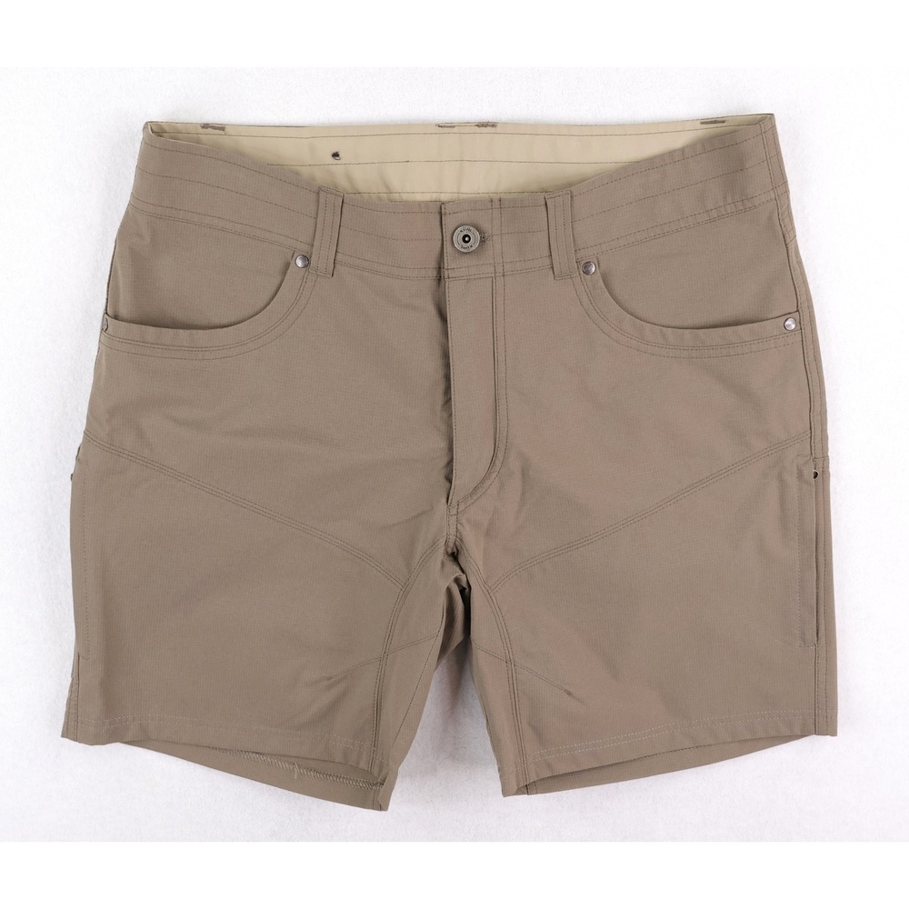 Kuhl Silencr Kargo Short Mens 36 Tan Khaki Reflex Softshell Hiking Technical